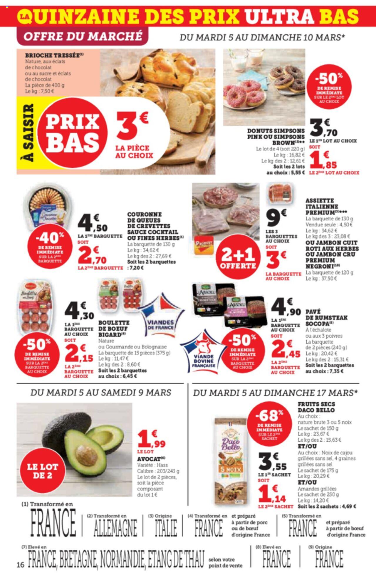 Catalogue Super U 5 – 17 Mars 2024 Page 16