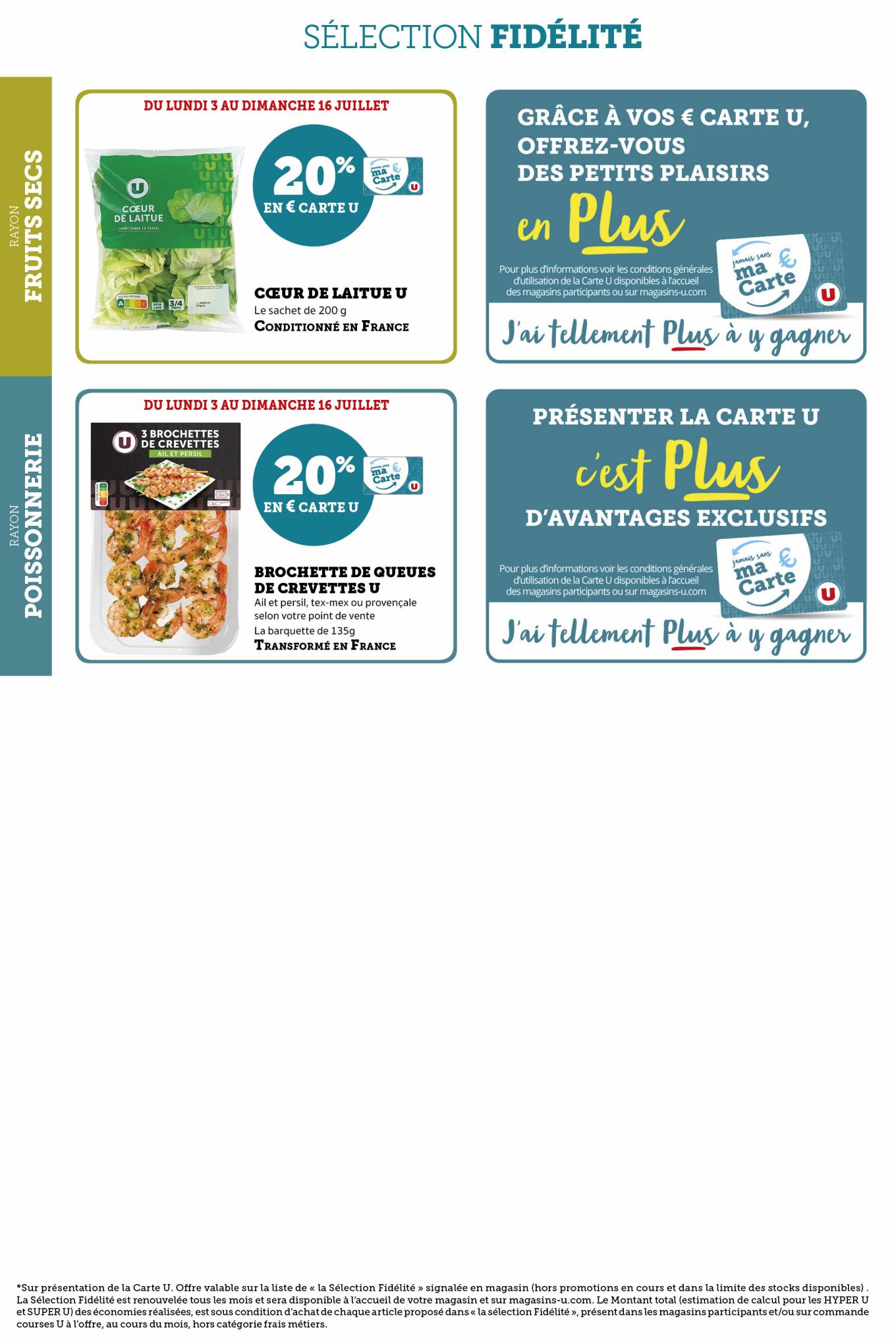 Catalogue Super U 6 Juillet – 6 Août 2023 Page 20