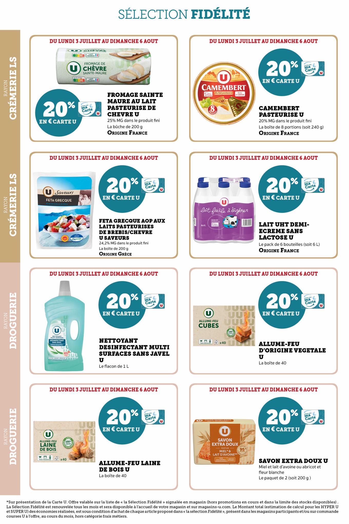 Catalogue Super U 6 Juillet – 6 Août 2023 Page 6