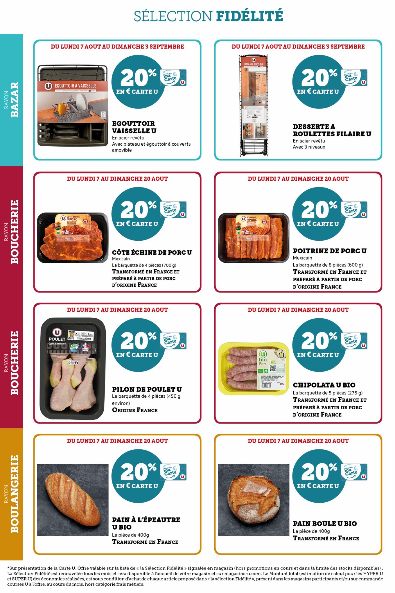 Catalogue Super U 8 Août – 3 Septembre 2023 Page 20