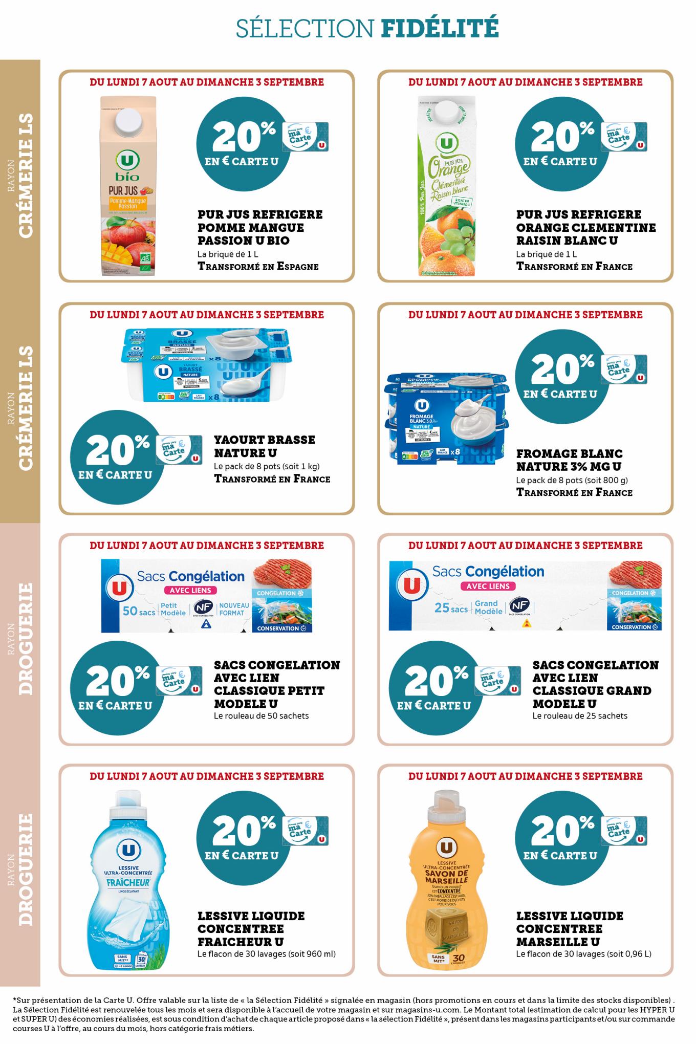 Catalogue Super U 8 Août – 3 Septembre 2023 Page 6