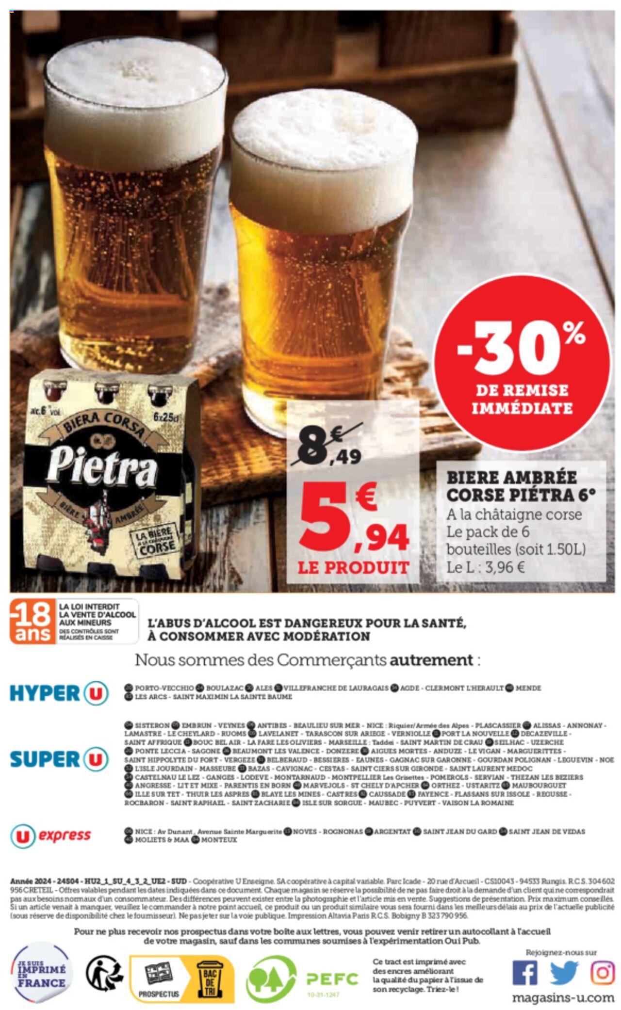 Catalogue Super U 9 – 14 Avril 2024 Page 20